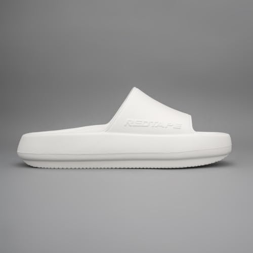 Image of Red Tape Casual Sliders for Men | Refined Round-Toe Shape with a Relaxing Slip-On Support | BEIGE | 7 UK