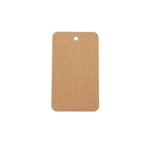 Etiquetas adhesivas de papel Kraft blanco (7x4cm) para recuerdos de bodas, fiestas y regalos