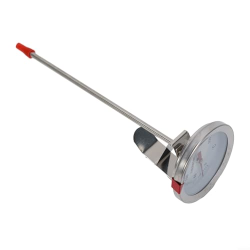 Monitor de temperatura de aceite de freidora de acero inoxidable con sonda de metal grande y larga para resultados consistentes de cocción y freír
