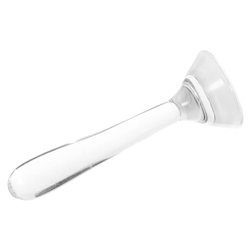 HEALEEP Mortero de Laboratorio Multifuncional Transparente Número 1, Varilla de Amolar de Cristal Sintético Fondo Plano para Moler Pigmentos, Minerales y Acuarelas, Herramienta Científica
