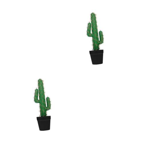 Alipis 2 Piezas Planta En Maceta De Simulación De Cactus. Cactus Artificiales Planta De Cactus De Imitación Aire Libre Plantas De Cactus Centros De Mesa De Cactus El Plastico