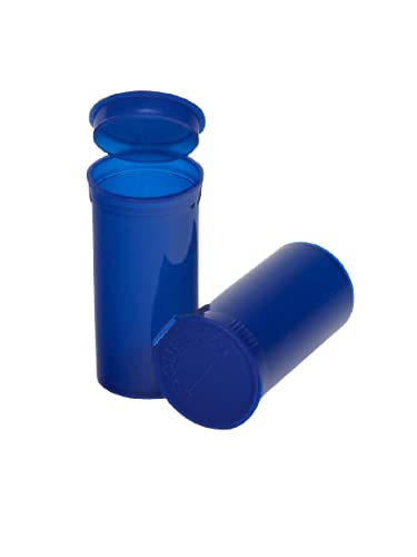 315 Pack Empty Pill Bottles with Pop Top Caps, Medicine Containers, Prescription Vials with Lids, Pop Top Bottles, Flip Top Caps, Empty Vials, Pill Organizer.(13 Dram, Blue)