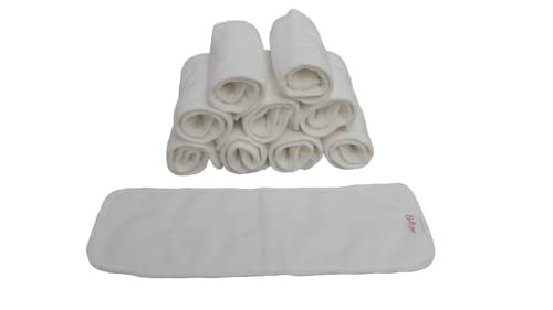 Couches réutilisables sereines avec le lot de 10 inserts en microfibre pour les siestes
