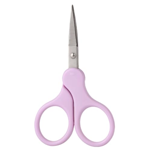 SOESFOUFU Elegant Eyebrow Scissors for Men Women Lash and Brow Trimmer Compact Small Scissors Stainless Steel Perfect for Travel