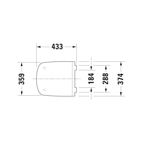 Duravit WC-Sitz DuraStyle, Toilettendeckel mit Absenkautomatik, Klodeckel aus Duroplast, mit Edelstahl Scharnieren, Weiß