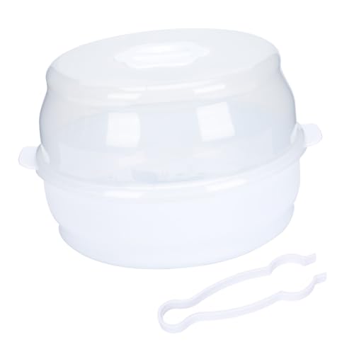 TOGEVAL Caja Esterilizadora para Biberones y Chupetes de Abs Resistente Almacenamiento Portátil para Microondas Higiénico y Secado Rápido para Viajes y Organización el Hogar