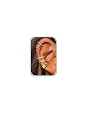 MILACOLATO Ear Cuff Gold Ohne Ohrloch Ohrklemme Fake Helix Piercing Stern