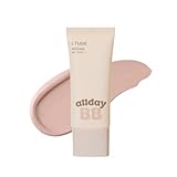 ETUDE [エチュード公式] オールデーグラススキンBBクリーム 35mL(x1) SPF36 PA+++ セミツヤ肌 トーンアップ PDRN パンテノール 透明感 軽い付け心地 シカ セラミド ツヤ感 (ライト, 35mL)