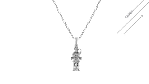 Collier chaîne Hanuman mpsa7370-1 en argent pour le bien-être quotidien
