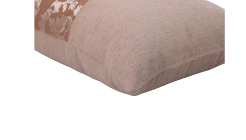 Image of Home- The Best is for You Cotton Self Design Pillow Covers Set of 2 (Brown Fiore)