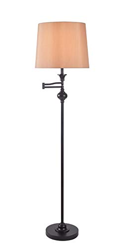 Exclusive Discount 90% Price Kenroy Home 33359ORB Barnes Floor Lamp, 14 x 21.5 x 57 Inch, Oil-Rubbed Bronze Finish