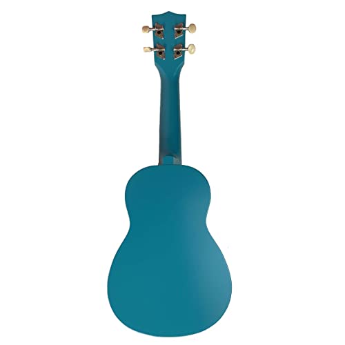 Ukulélé 21 pouces Guitare hawaïenne en bois de tilleul bleu Adapté aux débutants - Les Beatles, Paul McCartney, John Lennon, RIngo Starr, George Harrison Ukulélé 21 pouces Guitare hawaïenne en bois de tilleul bleu Adapté aux débutants – Image 3