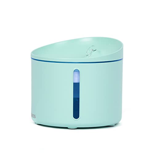 DOGNESS Water Fountain Mini Trinkbrunnen - Kapazität von 1 Liter, austauschbarer Kohlefilter, hellgrün, D03GN Cover