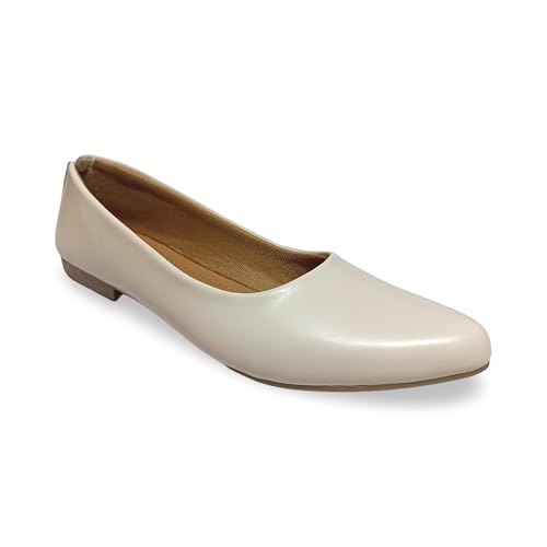 Image of Women's Formal Ballerina Flats - Stylish Pointed Toe Pull-On Shoes for Office & Casual Wear