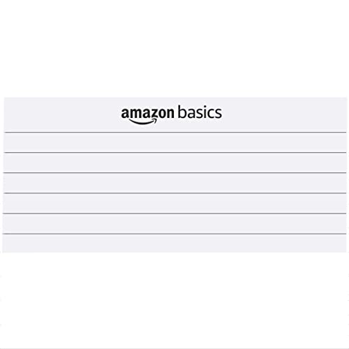 Image of Amazon Basics Narrow Ruled 5 x 8 inch Writing Pad, 72 Count (6 Packs of 12), White