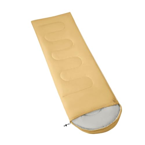Bolsa de Dormir Feelyou para Niños Amarilla para Camping, 3 Estaciones, con Bolsa de Compresión, Portátil para Mochilero, Viajes y Pijamadas, Ligera y Lavable miniatura 3