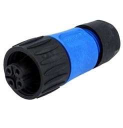 Conector aviation plug 4 núcleos 1pc miniatura 1