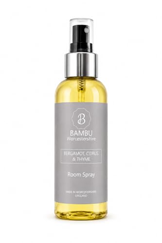 Image of Bergamot, Citrus & Thyme Luxury Room Spray 150ml – Long-Lasting Home Fragrance for Bedroom, Bathroom, Office – Air Freshener - Bambu