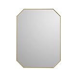 LuuLake 24' x 31' Octagon Aluminum Wall Mirror-Gold