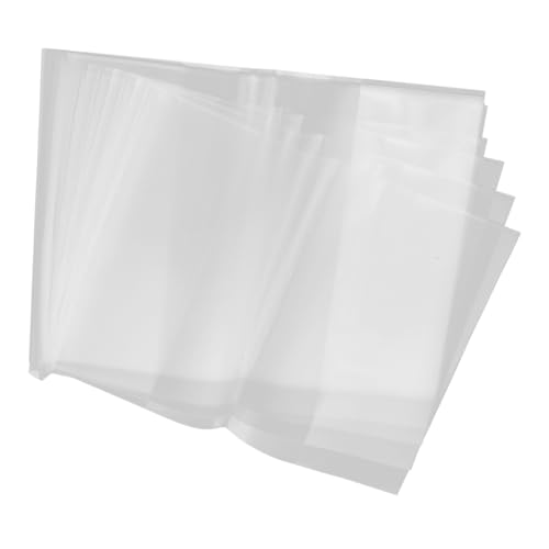 OUNONA 30個 防水透明ブックカバー 伸縮性プラスチック製 厚手書籍対応 耐久強化縫製 教科書ノート用保護カバー