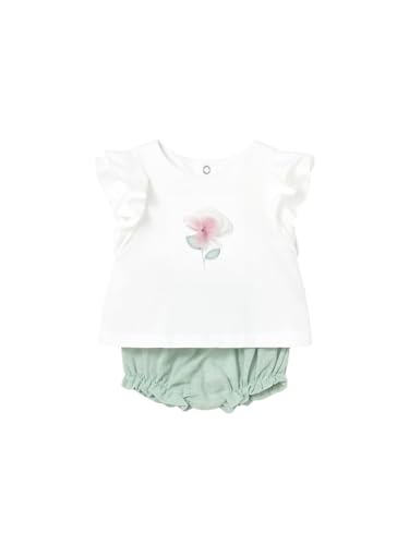 Ensemble bermuda Mayoral bébé fille aqua vêtement été coton confortable