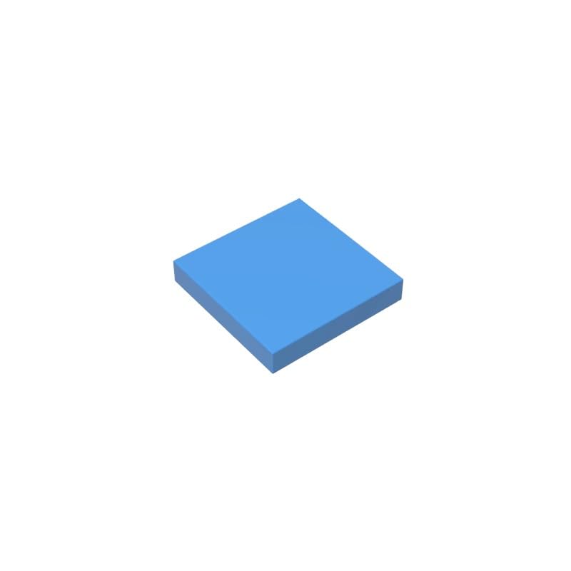 Gobricks 3068 Foundation Plate Tile 2x2 with Groove 50 Pieces GDS-561 Compatible with Lego Building Blocks Color:Medium Blue โ image 1