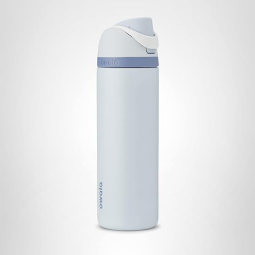 Owala Disney Princess FreeSip Insulated Stainless Steel Water Bottle with Straw for Sports and Travel, BPA-Free Sports Water Bottle, 24 oz, Cinderella