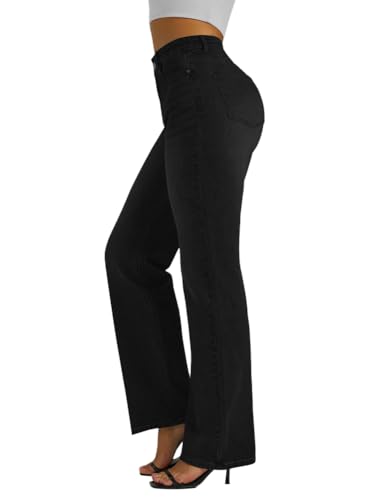 Women's Mid Rise Classic Stretch Straight Leg Jeans4