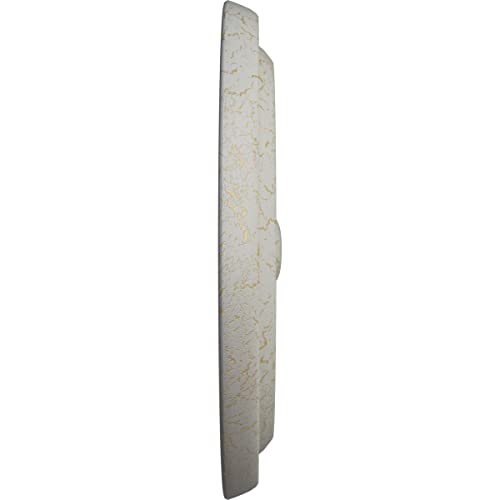 Image of 9 5 /8 inchOD x 1 1 /8 inchP Maria Ceiling Medallion (Fits Canopies up to 1 3 /4 inch), Pot of Cream Crackle
