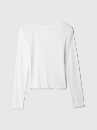 Image of Gap Girls' Long Sleeve Ribbed Tee