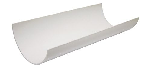 White/Black/Brown/Anthracite Grey Half Round 4m Gutter (White)