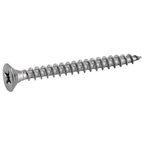 Vis bois aggloméré Pozidriv 4.5x35 mm anti-corrosion en inox A2