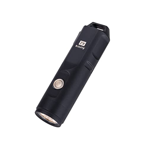Rovyvon Aurora A2 Stainless Steel Flashlight, 650 Lumen Keychain Flashlight Usb C Rechargeable, Ip65 Water Resistant(Black) #TOP15