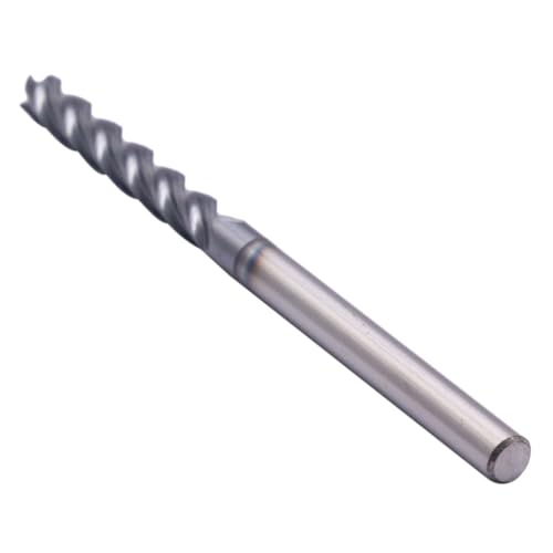 Image of BestParts High Performance 5Pcs Solid Carbide End Mills, AlTiN Coated, 4 Flute, 30 Degree Helix, 3 /16 inch Cutting Diameter, 3 /16 inch Shank Diameter, 1-1 /8 inch Length of Cut, 3 inch Overall Length, Square end