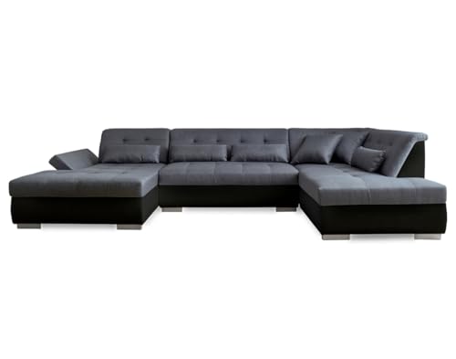 Lisa Design Vermont - canapé panoramique d'angle Droit - 7 Places - XXL