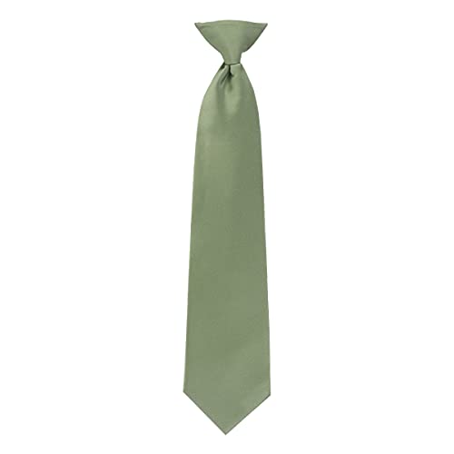 Boxed-Gifts Boy's Solid Clip On Tie #TOP18