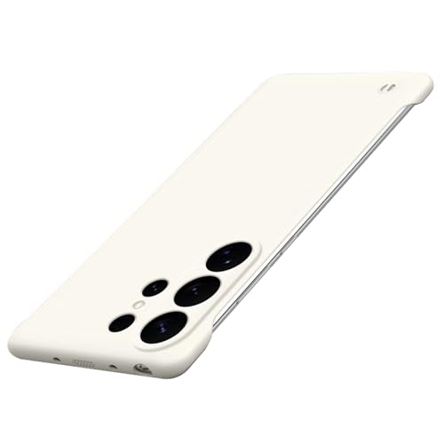 Coque Samsung S26 fine en blanc givré idéale pour une utilisation à une main