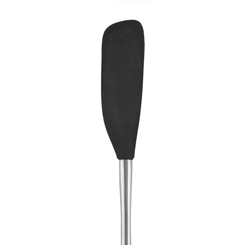 Grattoir à bocaux Flex-Core spatule silicone manche acier inoxydable noir