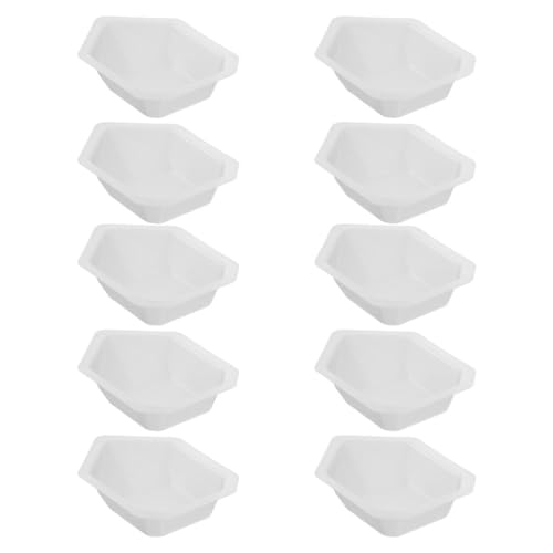 Homoyoyo 10 Unidades Platillos de Pesaje de Plástico Pequeños Tipo Barcaza para Laboratorio Bandejas de Pesaje para Líquidos y Polvos Precisos y Reutilizables