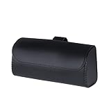 Fácil de instalar: simplemente cliple la caja de gafas de sol sobre la visera del sol del automóvil y luego puede poner sus exquisitos gafas de sol en la caja.Con su hebilla apretada, la caja de gafas de sol se puede fijar en la visera del sol y no será difícil caer.
