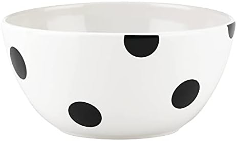 Kate Spade Deco Dot Soup Bowl, 1.05 LB, White