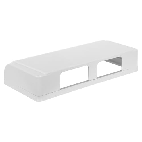iplusmile Cache-Prises Étanches Adhésives Boîtier de Protection pour 4 Prises Murales Blanc sans Perçage pour Salle de Bain Cuisine Résistant aux Jets d'Eau