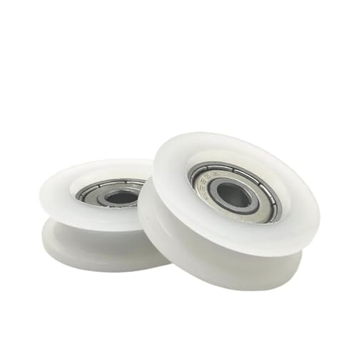 Poulie nylon U 5x24x7mm pour guidage fluide de porte et fenêtre en lot de 10