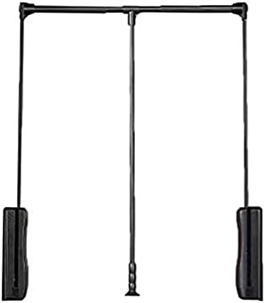 Adjustable Wardrobe Hanger - Drop-Down Rail Space Saver, Supports 30kg, Width 830-1150mm