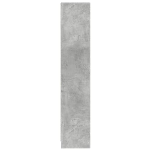 Estantería gris hormigón modular de madera con 6 compartimentos y estantes para almacenamiento 7