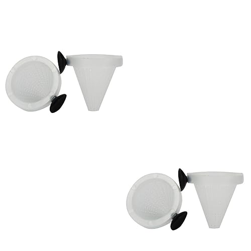 BELLIFFY 20個 ワームフィーディングコーン 餌となる魚 生き餌魚 浮き魚フィーダー ブラッドワームカップフィーダー 魚の餌箱 生きたエンドウフグ 赤虫コーン 装備ワーム 水族館ワーム