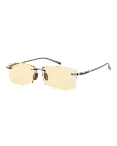 Image of TERAISE Rimless Reading Glasses Comfortable Lightweight Frameless Reader Men Women Blue Light Blocking Computer Eyeglasses