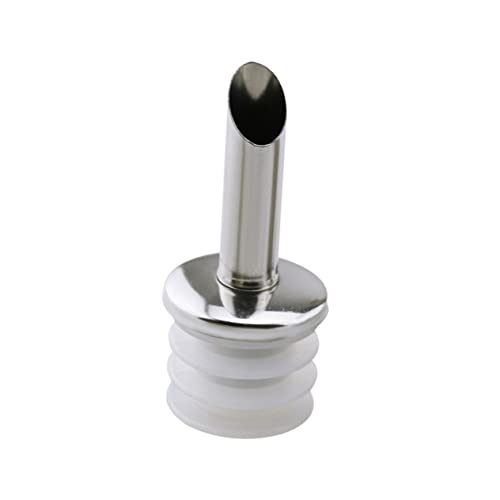 STOBAZA Ergonomic Wine Spout Dispenser Set 5pcs Stainless Steel Oil Bottle Pourers for Juices Spirits Random Style