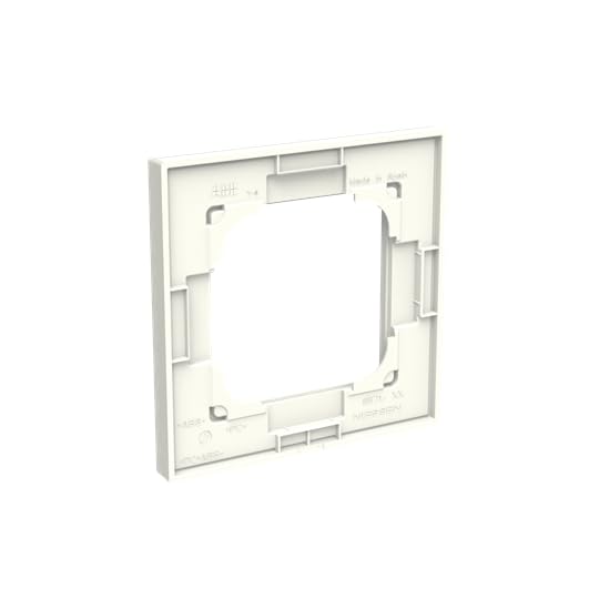 Marco de 1 elemento Niessen 8971 CB Alba cristal blanco embellecedor interruptor 3