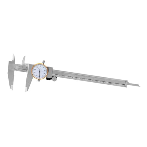Calibrador de dial métrico 0-200mm ideal para proyectos de restauración mecánica en casa